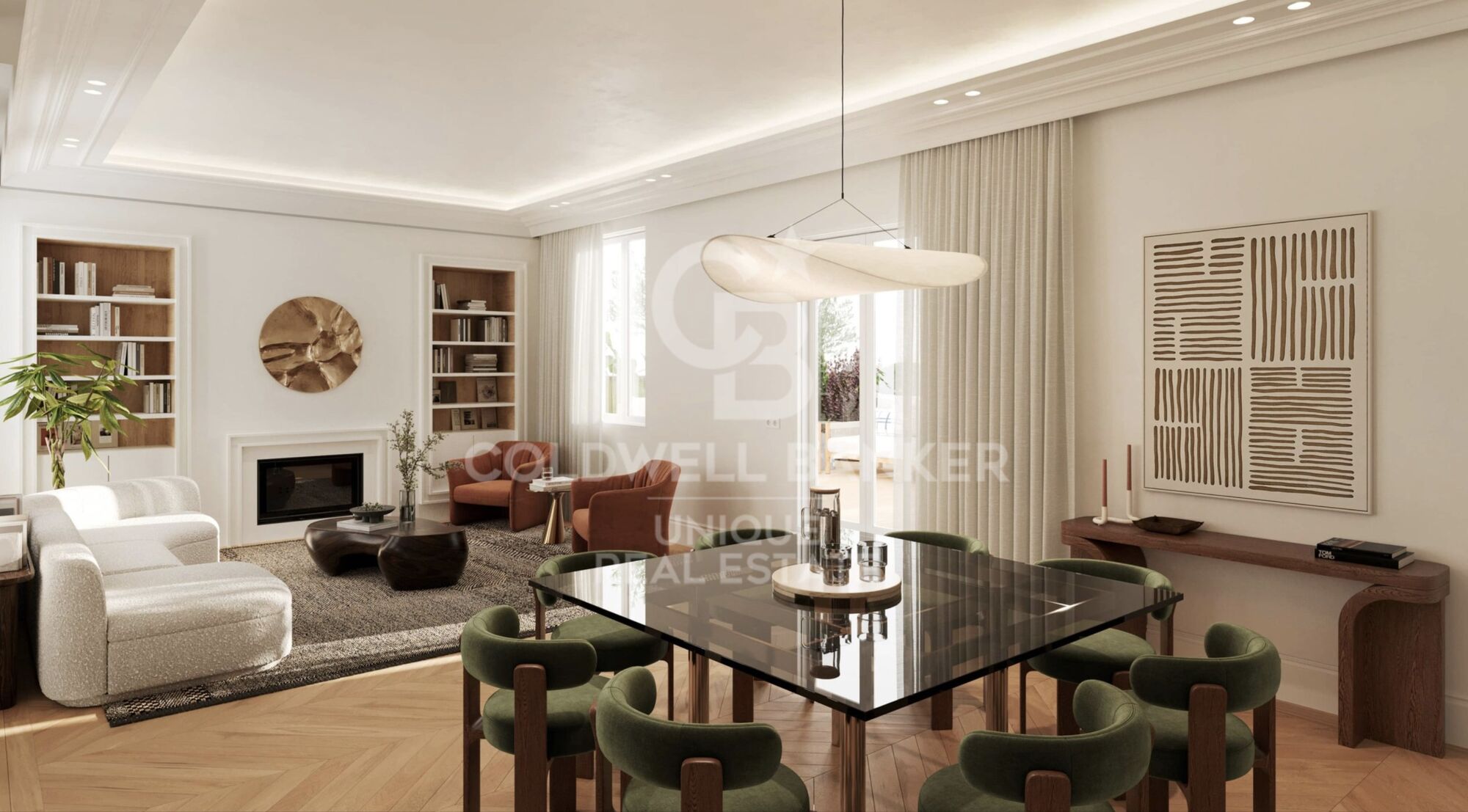 Renovated penthouse with 2 terraces in Almagro, Madrid