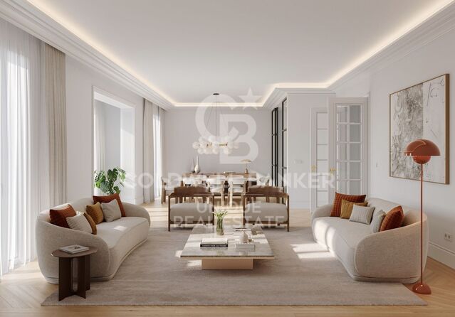 Renovated 3-bedroom apartment in Almagro, Madrid