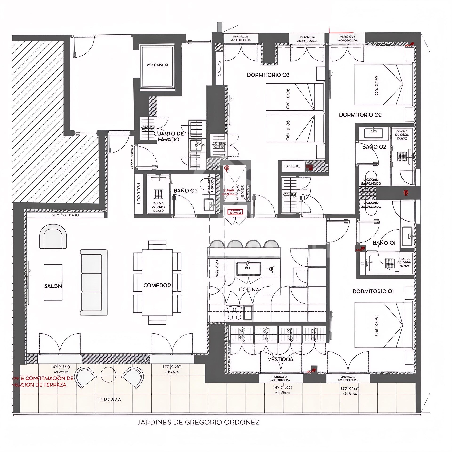 Renovated exterior apartment with 3 bedrooms, terrace and garage in Lista, Madrid
