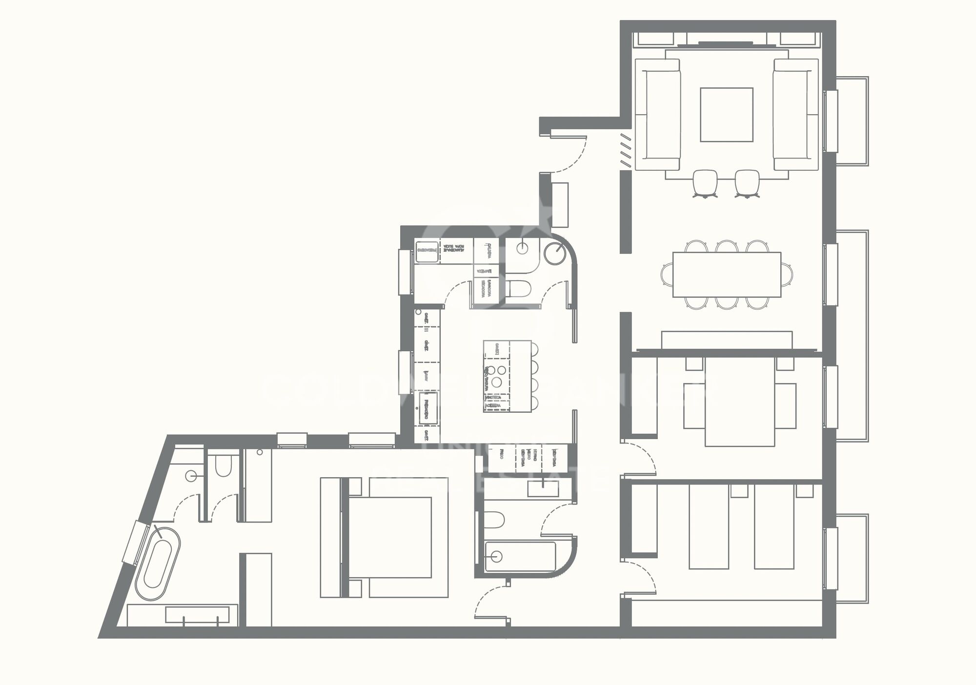 Exterior apartment with four street-facing balconies, garage and storage room in Lista, Madrid