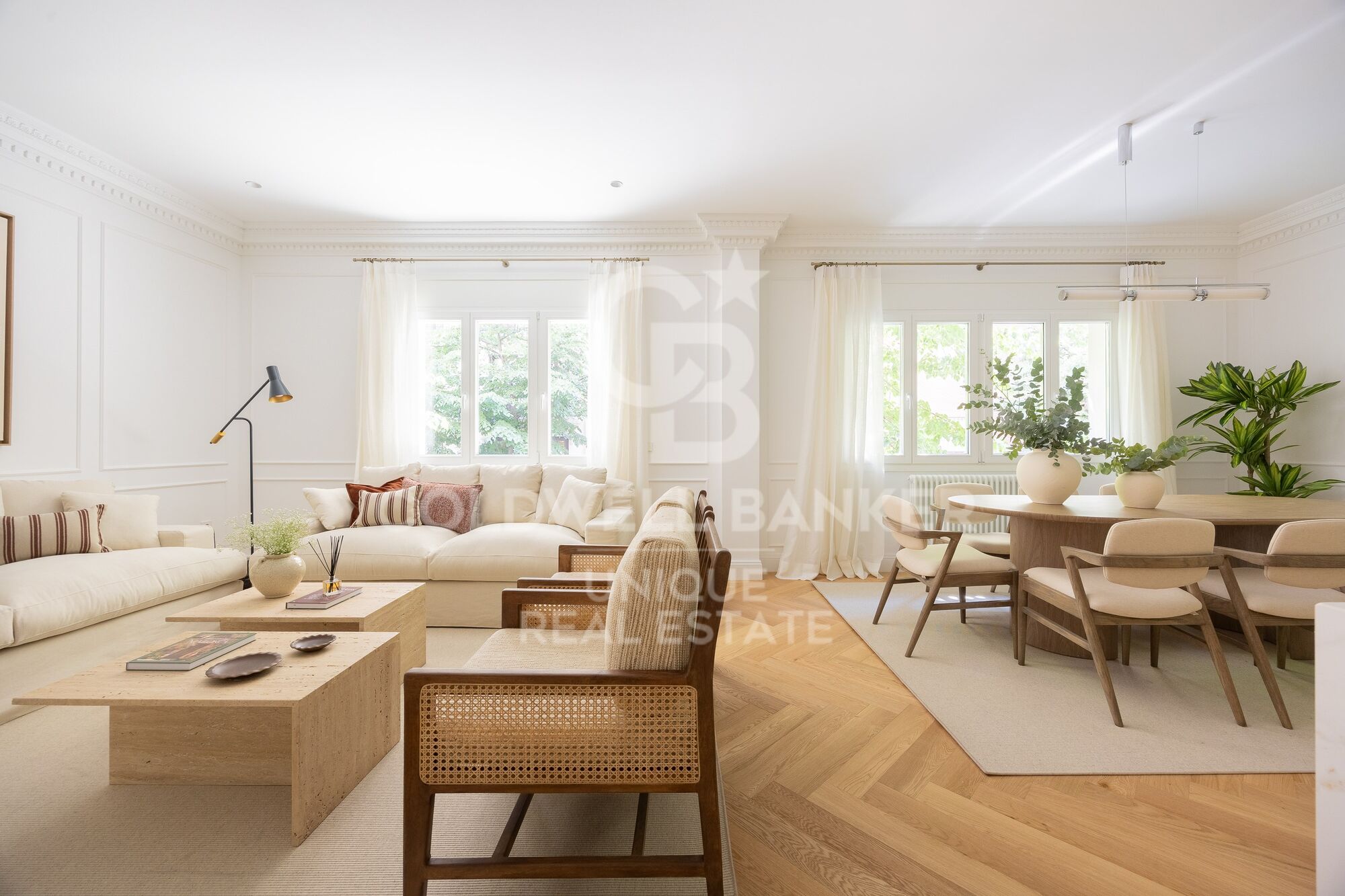 Renovated three-bedroom apartment in Castellana, Madrid