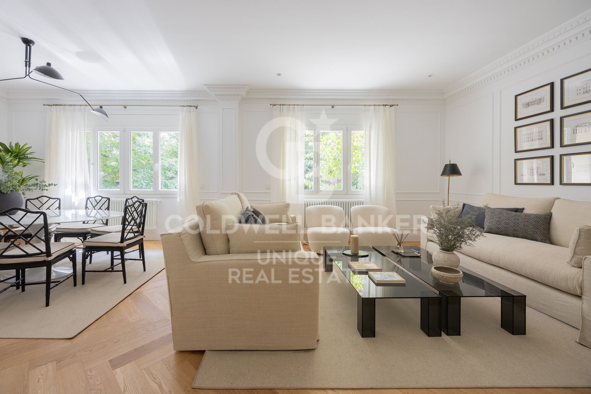 Renovated three-bedroom apartment in Castellana, Madrid