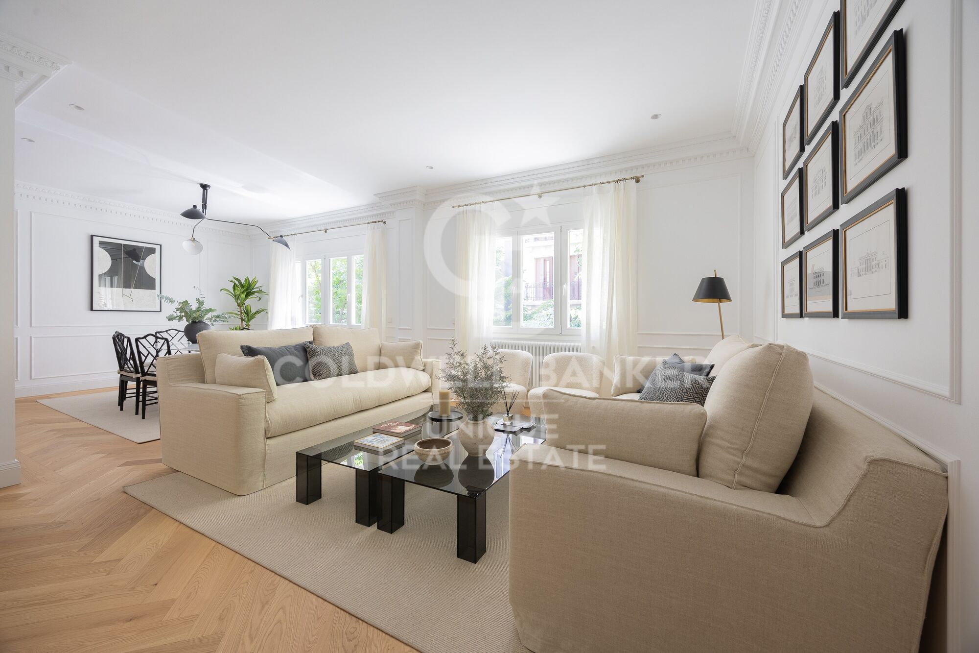 Renovated three-bedroom apartment in Castellana, Madrid