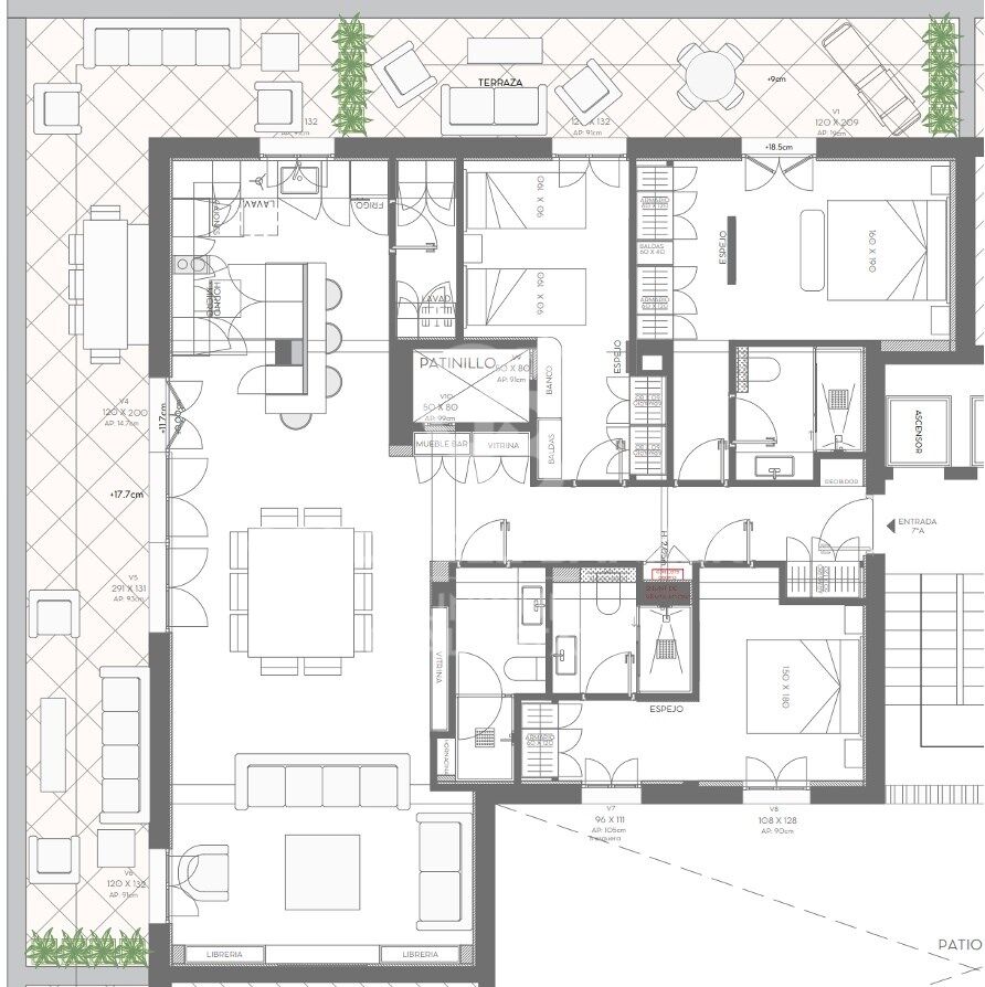 Brand new 3-bedroom flat with terrace in Lista, Madrid