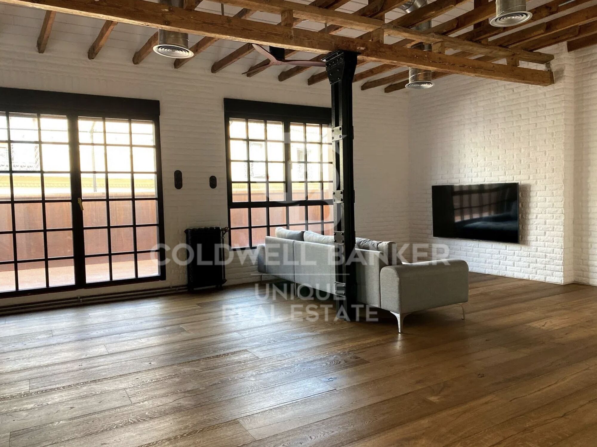 Duplex penthouse exterior, renovated, with terrace in Sol, Madrid