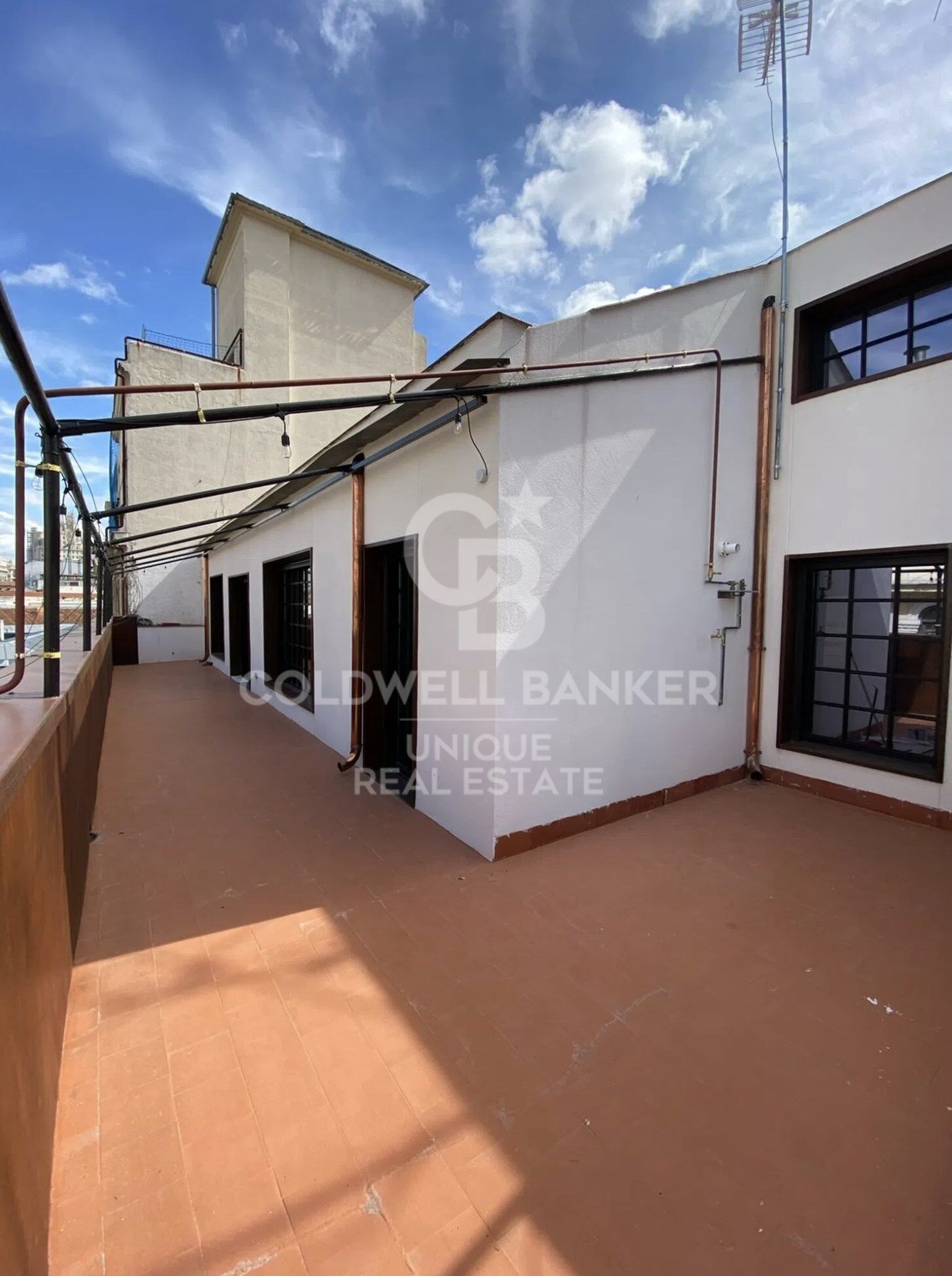 Duplex penthouse exterior, renovated, with terrace in Sol, Madrid