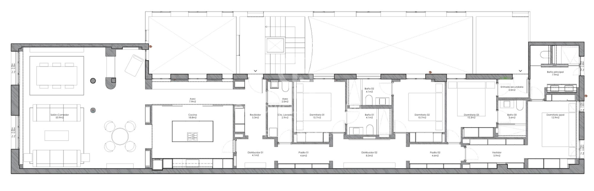 Magnificent flat to be renovated in the best area of Castellana, in Madrid