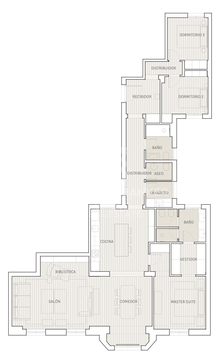 Flat 3 Bedrooms Sale Madrid