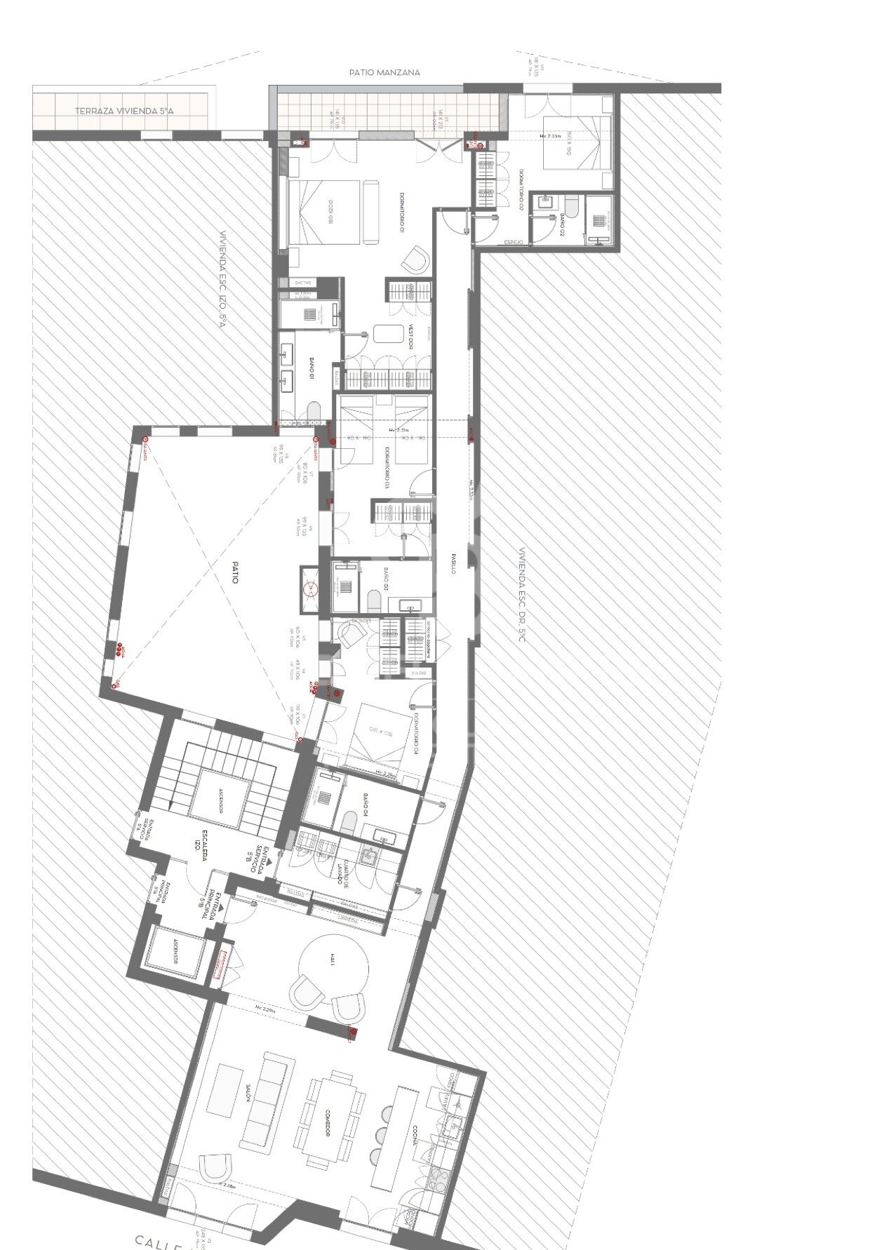 4-bedroom flat with garage in Goya