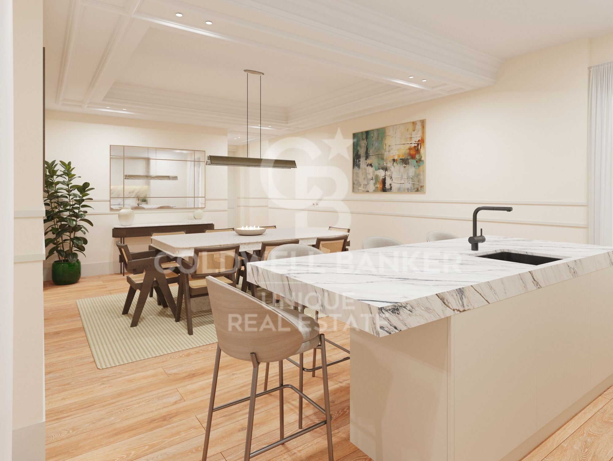 Exterior renovated apartment with storage room in Chamberí, Madrid