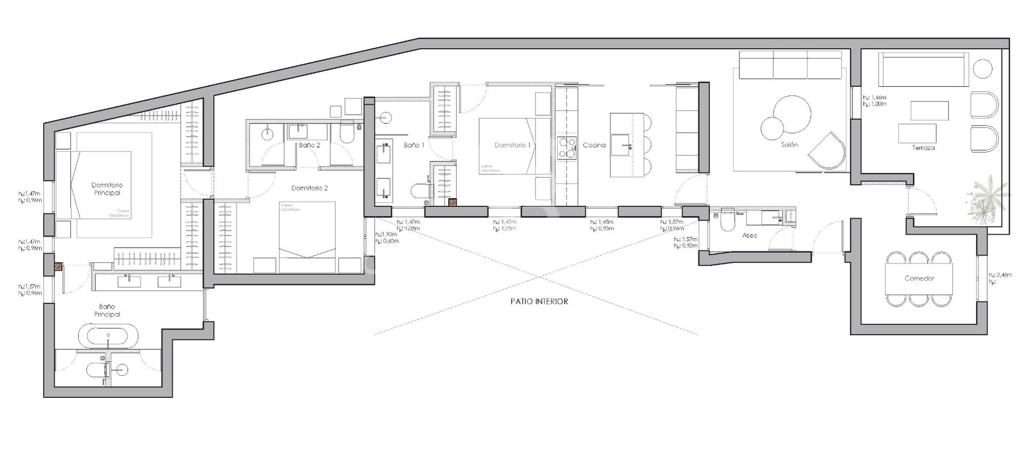 Flat 3 Bedrooms Sale Madrid