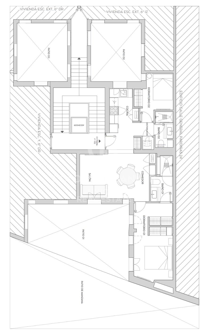2 bedroom flat in Goya