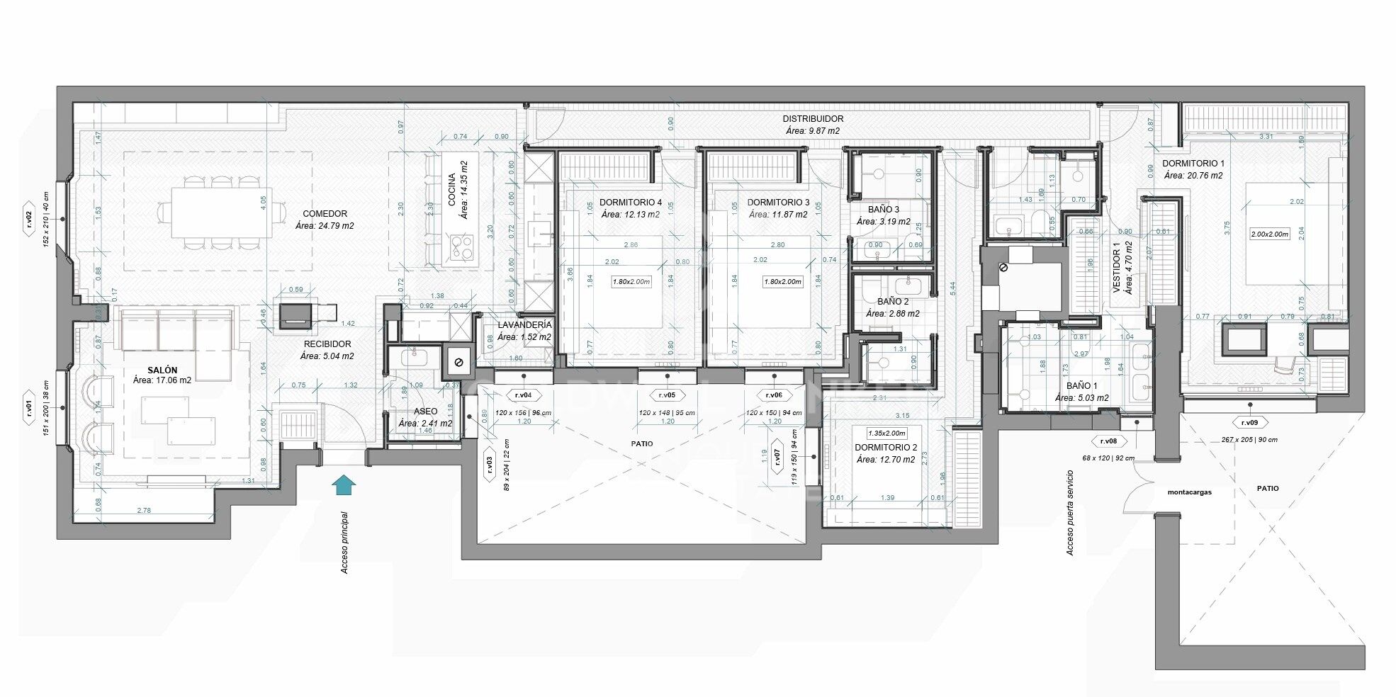 4-Bedroom Apartment in Ríos Rosas