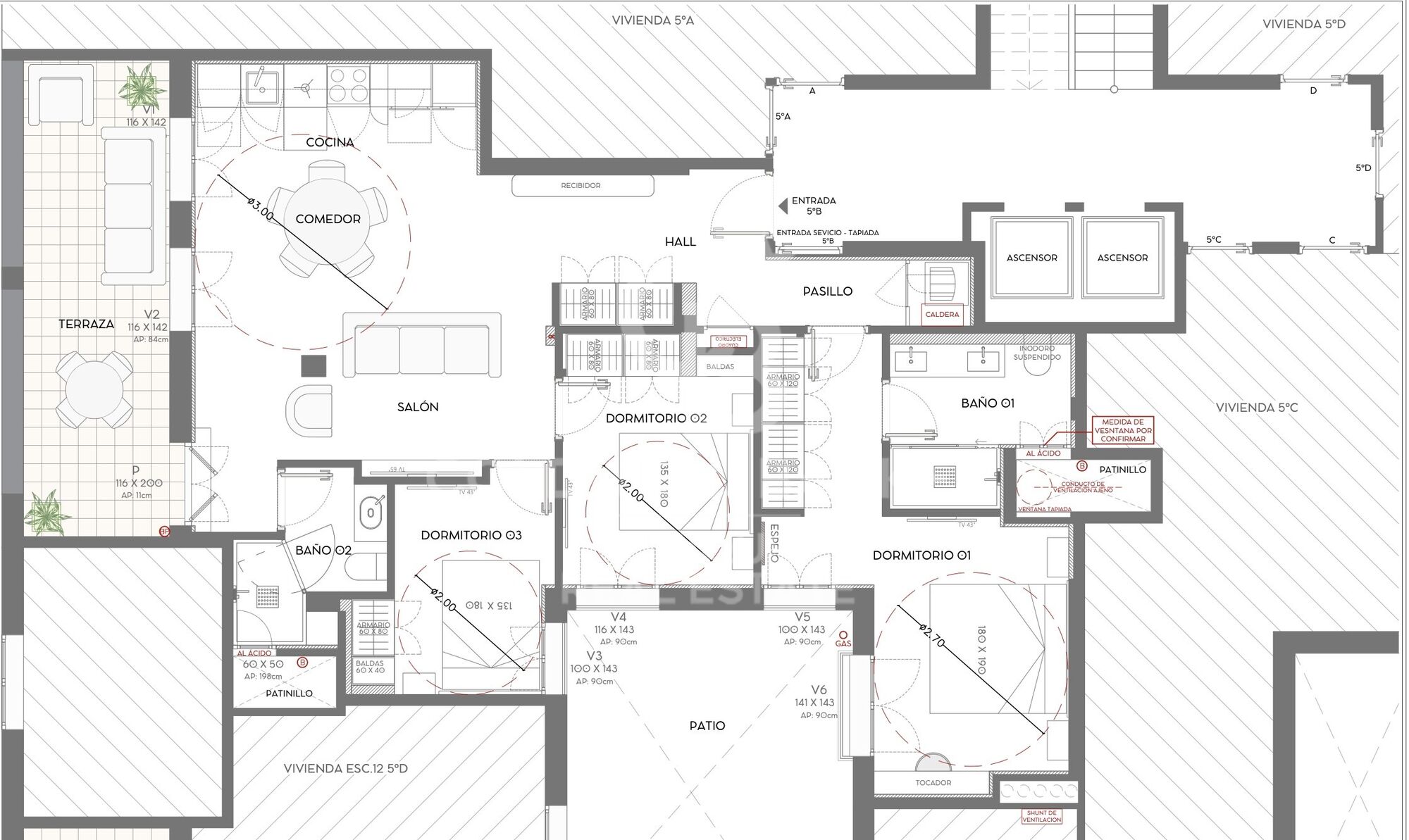 Flat 3 Bedrooms Sale Madrid