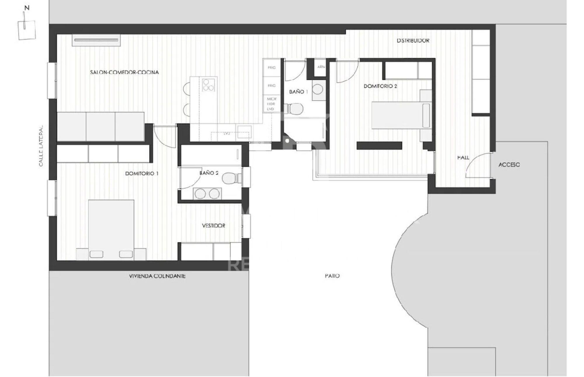 Flat 2 Bedrooms Sale Madrid