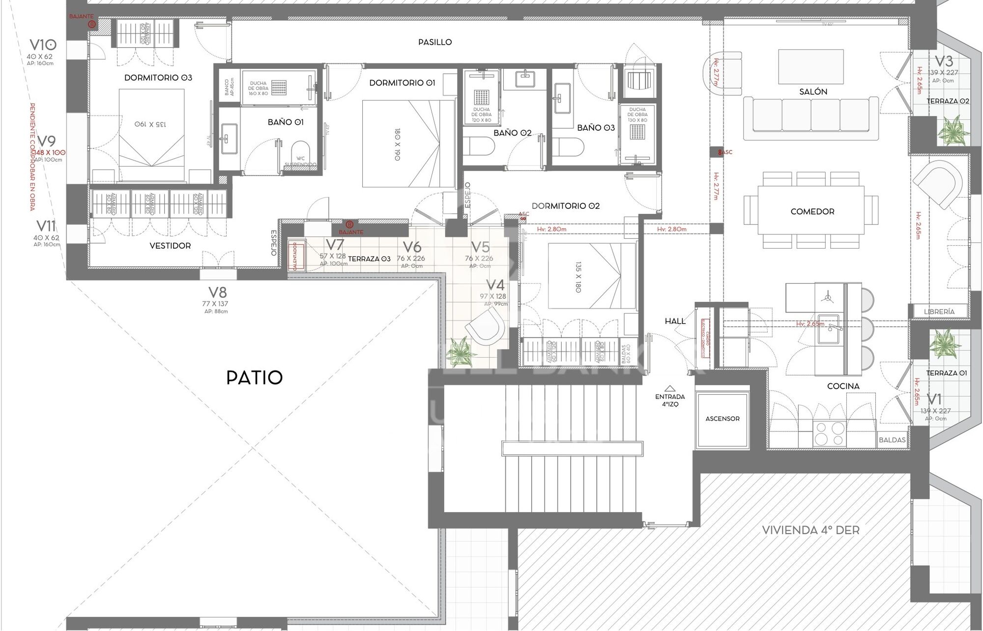 3-bedroom flat in Goya