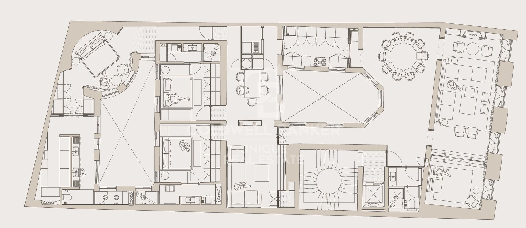 Brand new flat with 3 bedrooms and terrace in Las Cortes