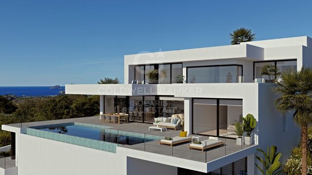 Moderne Luxusvilla mit Meerblick in Cumbre del Sol