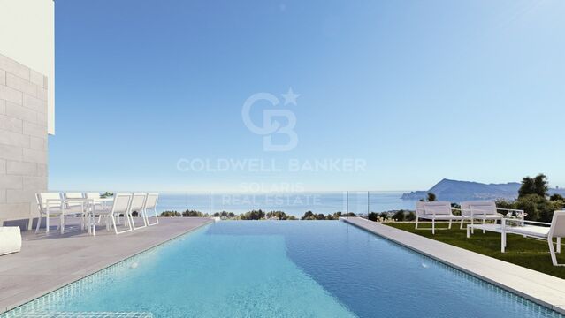 EN CONSTRUCTION - Villa de luxe de 4 chambres avec vue sur Altea Hills