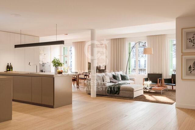 Appartement de luxe à vendre dans un emplacement de choix sur l'emblématique Rambla Catalunya