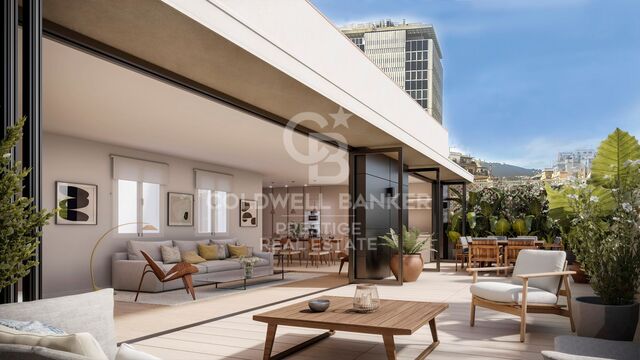 Luxury penthouse for sale on the iconic Rambla Catalunya