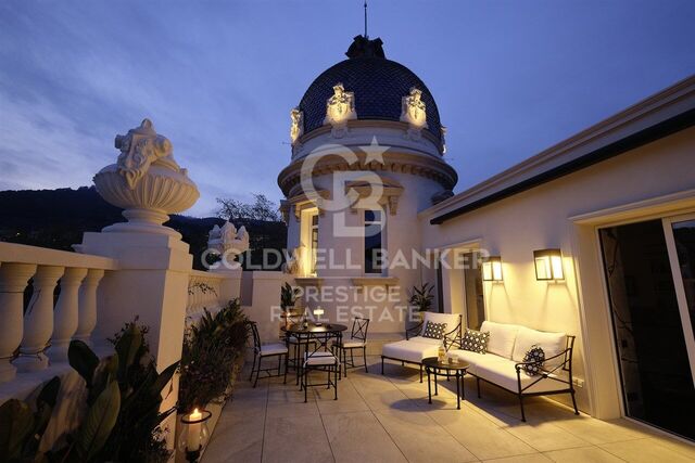 Penthouse for rent in Palacete Belle Epoque 1914 in the Tibidabo area