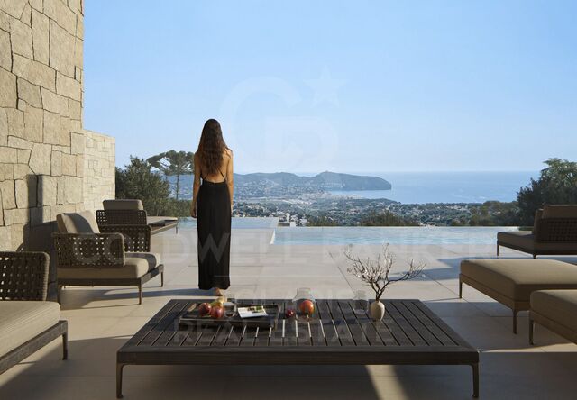 En construction - Luxueuse villa avec vue fantastique à Teulada-Moraira