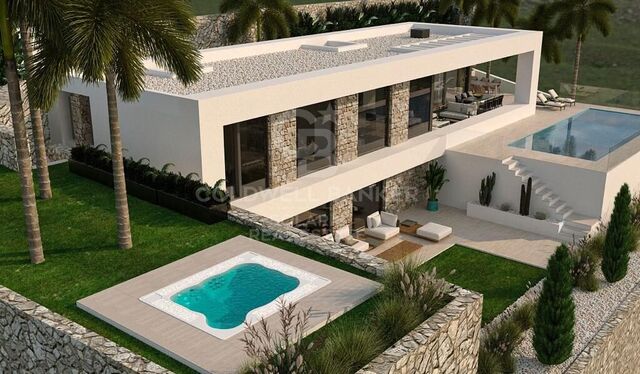Moderne Villa mit 4 Schlafzimmern im Bau. Urbanisation Los Molinos, Benitachell