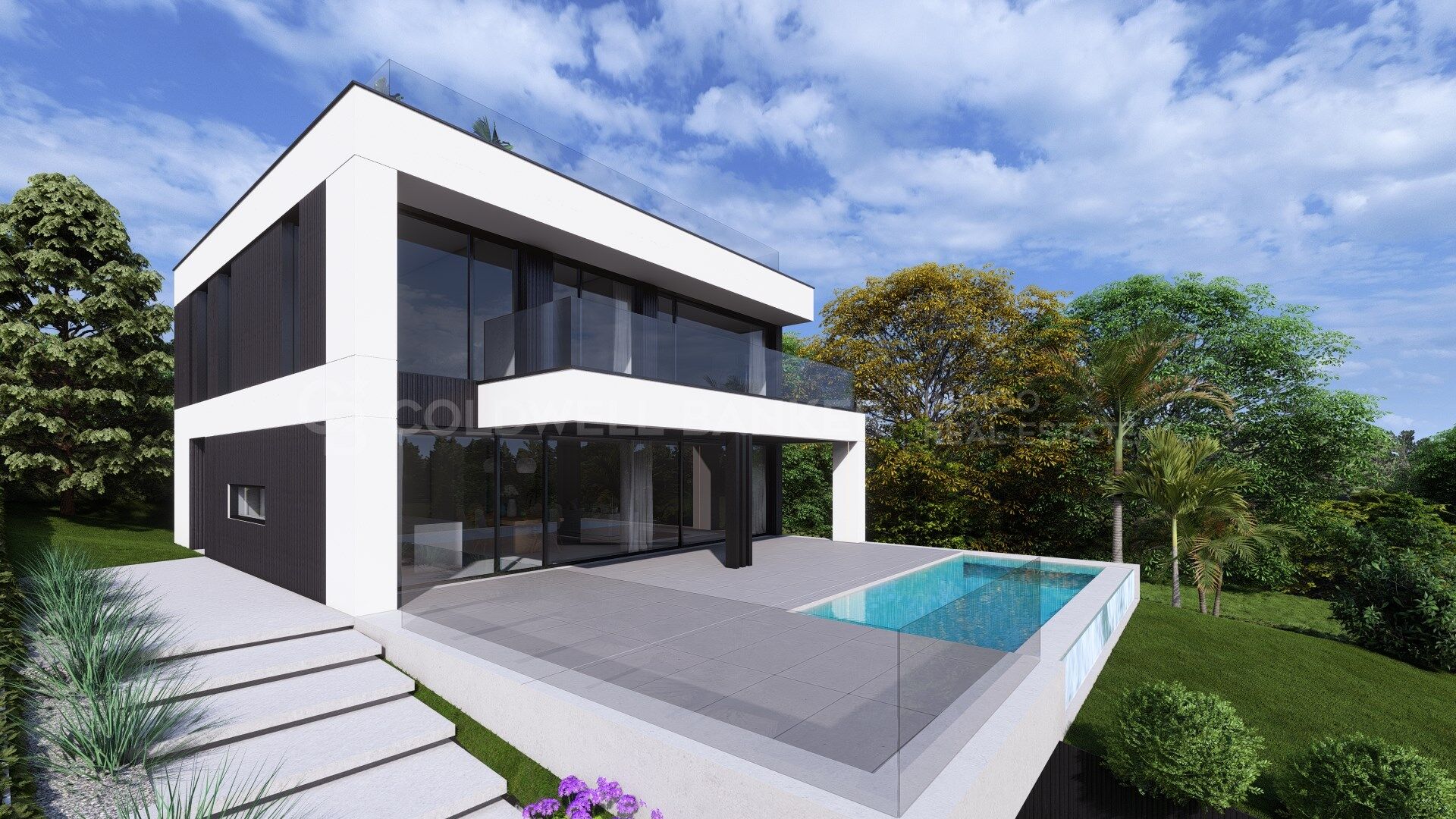 Chalet obra nueva en Sanxenxo con vistas al mar