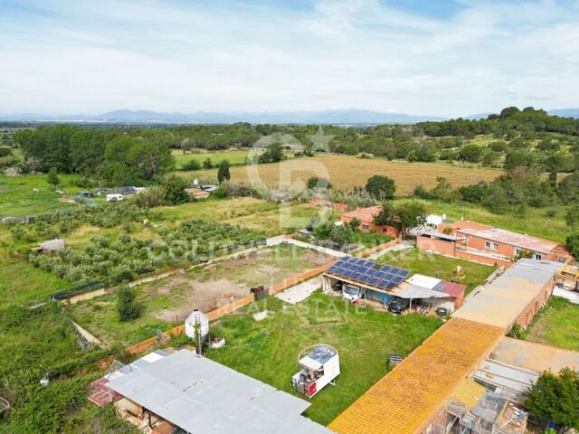 Terreno con cuadras para caballos y casa en venta en Palau-Saverdera