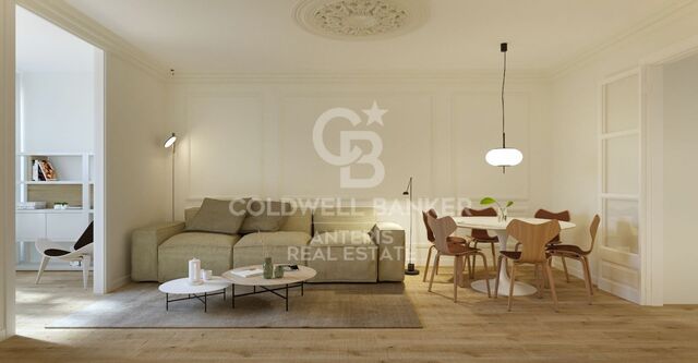 Apartment with lovely gallery in Eixample, Barcelona