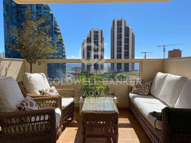 Luxury apartment with sea views for sale on Poniente beach