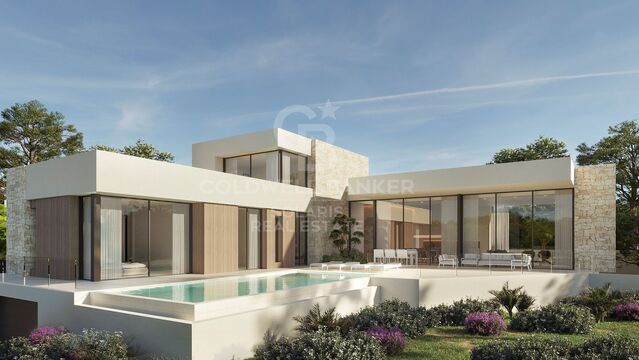 Élégante et sophistiquée villa de haute qualité à Moraira en construction - Livraison été 2025