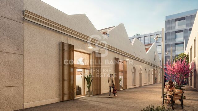 2 bedroom loft duplex for sale in a refurbished building in Poblenou, Barcelona