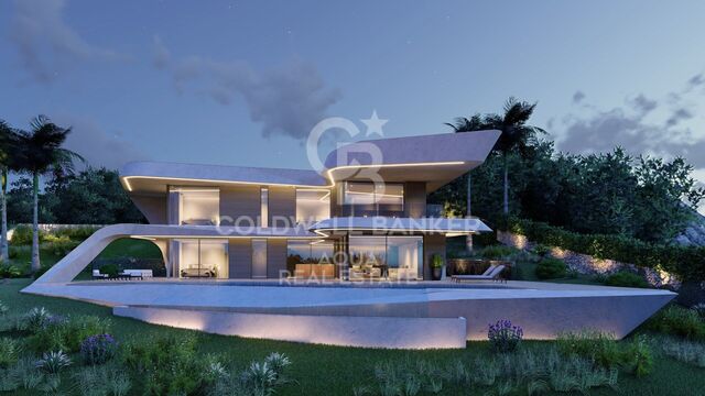 Villa with panoramic sea view.