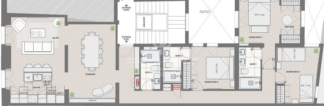 Brand new exterior flat in Malasaña, Madrid