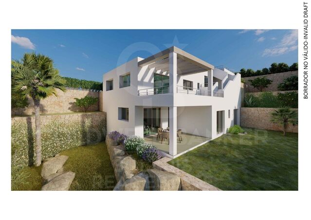 Villa méditerranéenne en construction dans la Sierra de Altea - Vues, lumière et style contemporain