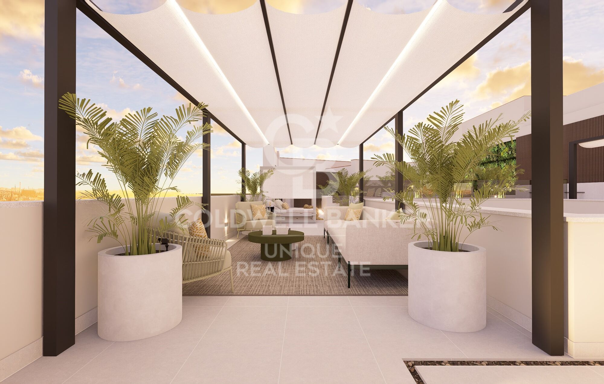 Brand new 4-bedroom penthouse with terrace and pool in the centre of Madrid